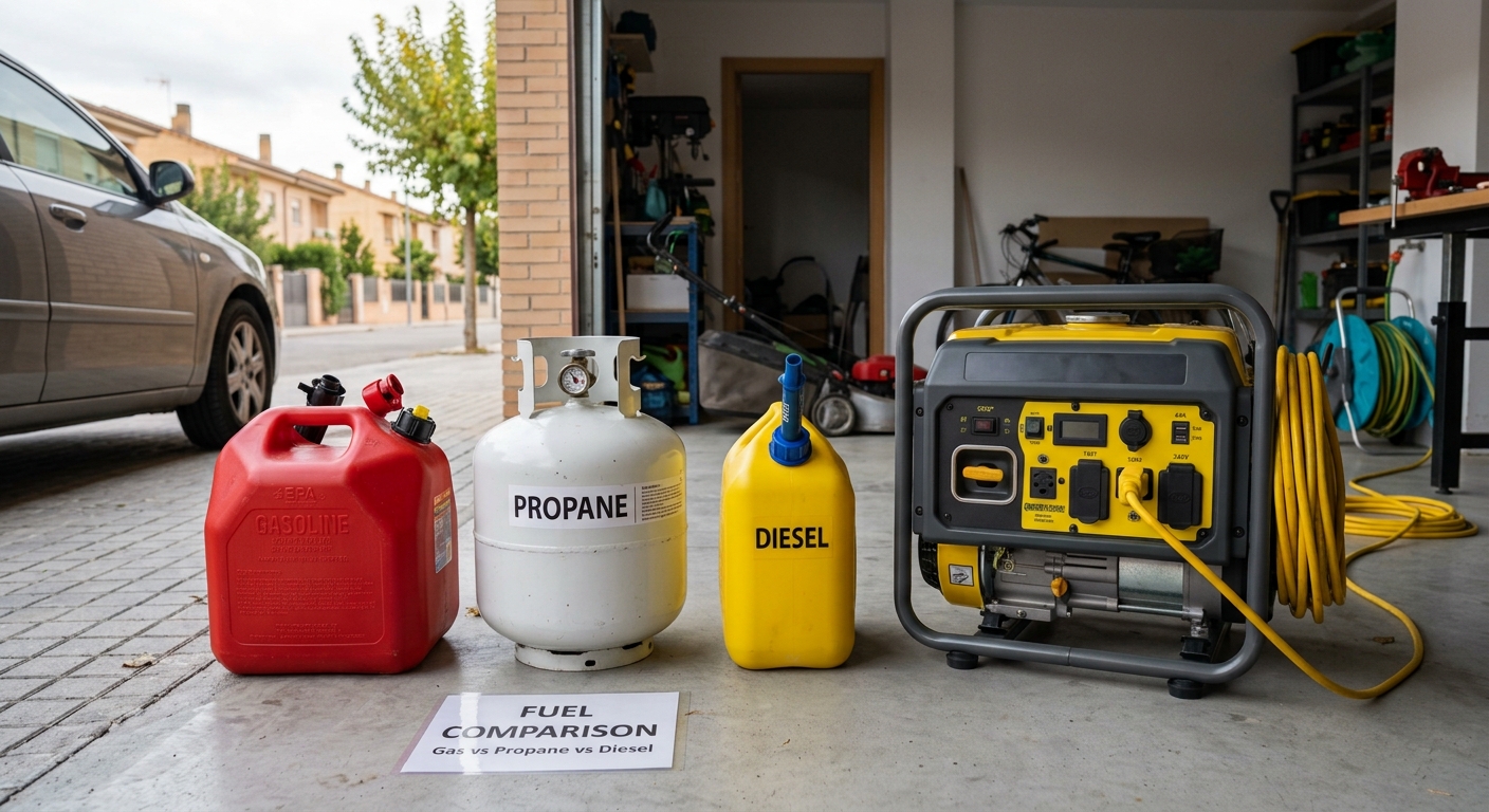 Gas vs Propane vs Diesel Generators: Which Fuel Wins?