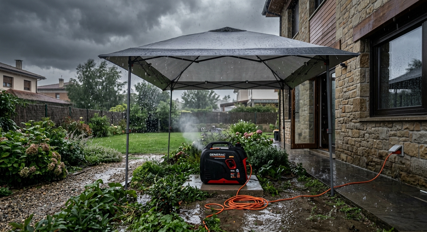 Can You Run a Portable Generator in the Rain?
